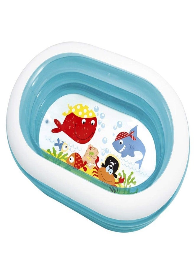 VWretails Inflatable Ahoy Pirate Friends Pool, 64" L x 42" W x 18" H (1.63m x 1.07m x 46cm) Inflated - Without Pump - Image 1
